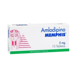Amlodipino Memphis 5 mg – Caja x 10 tabletas