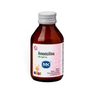 Amoxicilina MK 250 mg/5 mL – Polvo para suspensión oral, frasco x 100 mL