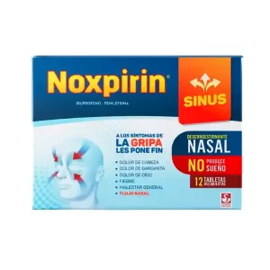 Noxpirin Sinus Tabletas Recubiertas Caja X 12
