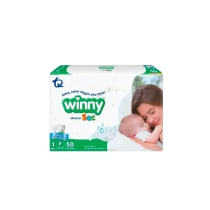 PAÑALES WINNY ULTRATRIM SEC ETAPA 1 P x50 UNIDADES